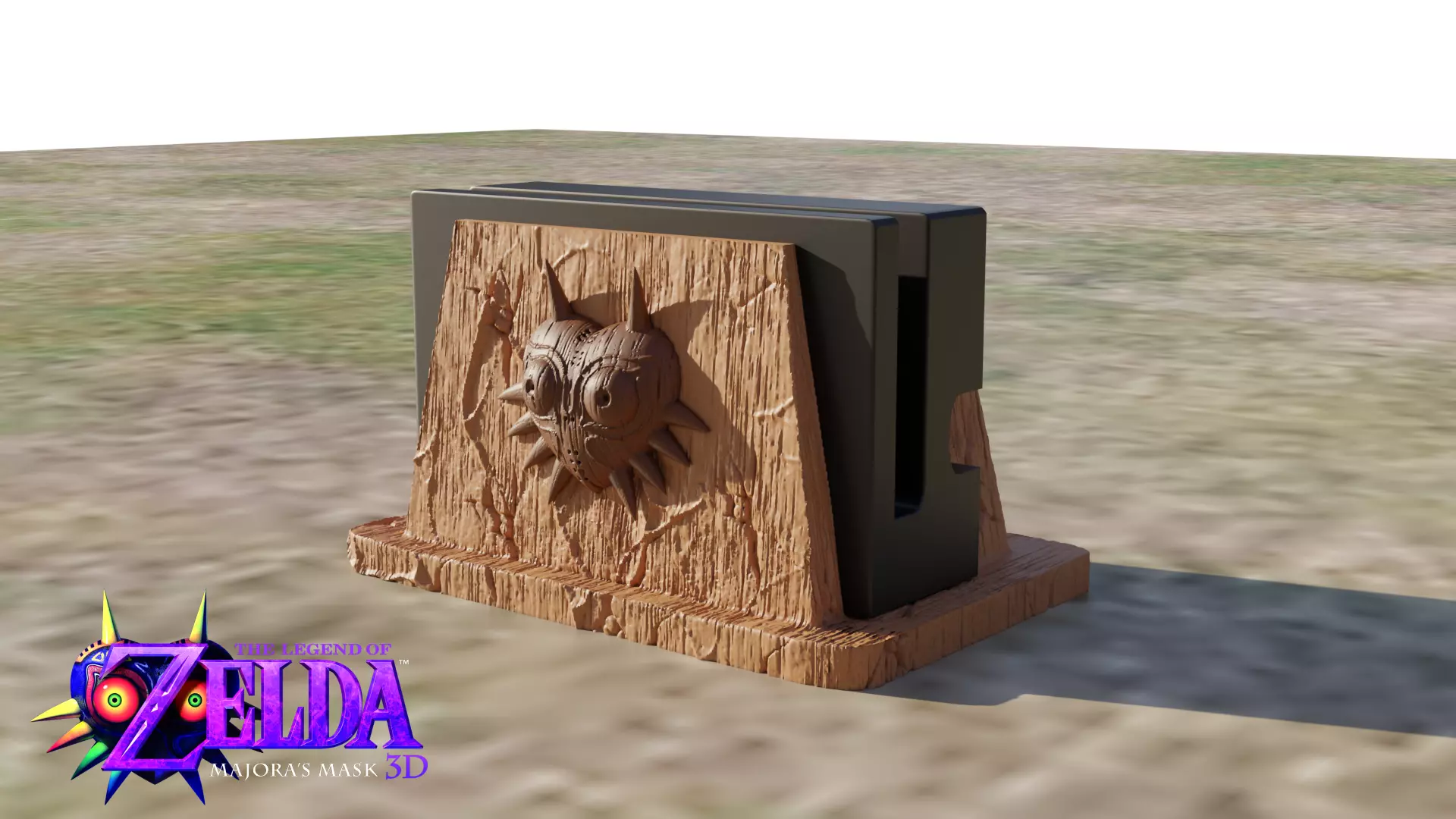 NINTENDO SWITCH DOCK HOLDER ZELDA MAJORAS MASK 3D print model