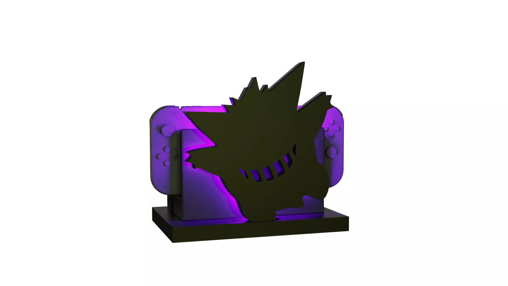 NINTENDO SWITCH DOCK HOLDER GENGAR NEON LED 3D print model