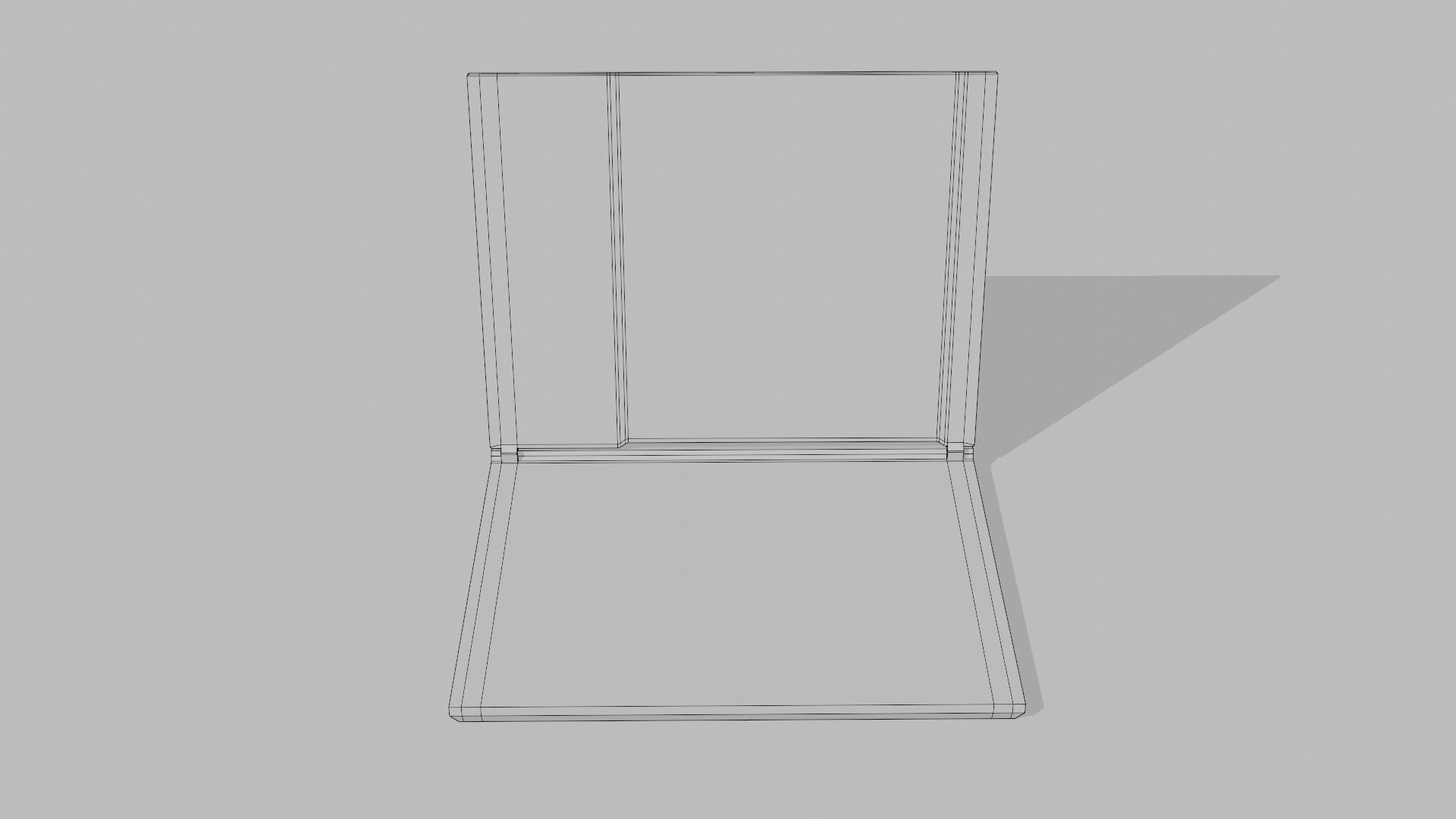 Low poly unbranded Laptop Low-poly 3D model_14