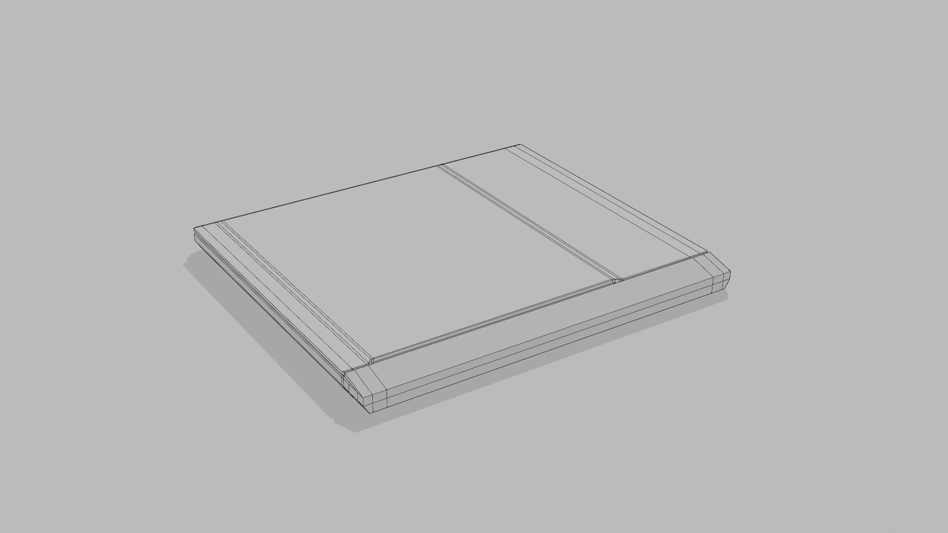 Low poly unbranded Laptop Low-poly 3D model_15