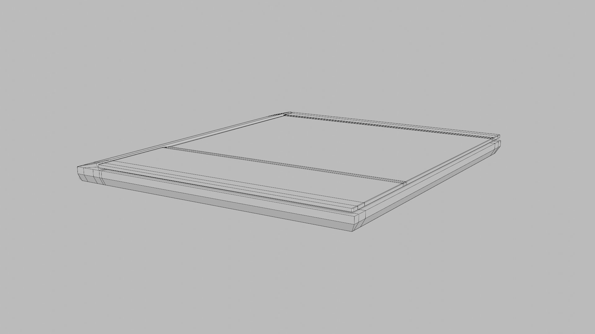 Low poly unbranded Laptop Low-poly 3D model_16