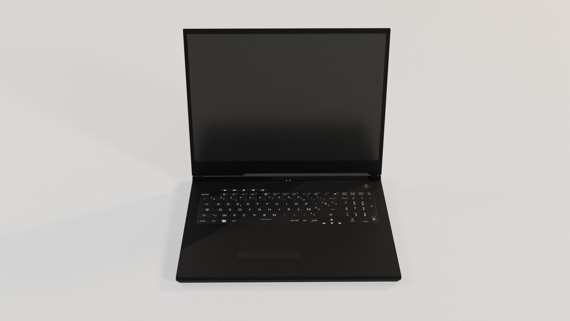 Low poly unbranded Laptop Low-poly 3D model_2