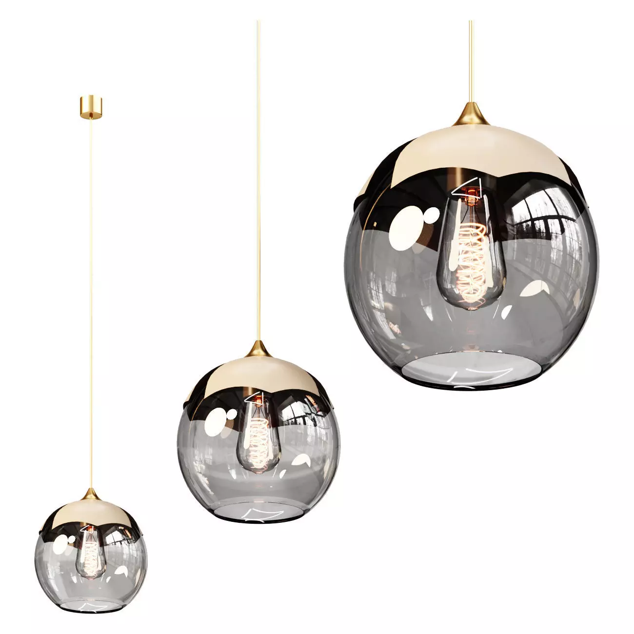 Pendant Chandelier Sunshine Pendant Lamp 3D model