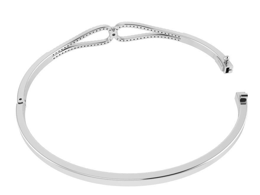 Diamond Bangle Bracelet 2684 3D print model_3