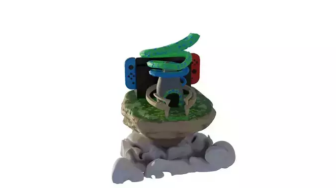 SKY ISLANDS ZELDA TOTK NINTENDO SWICTH DOCK HOLDER