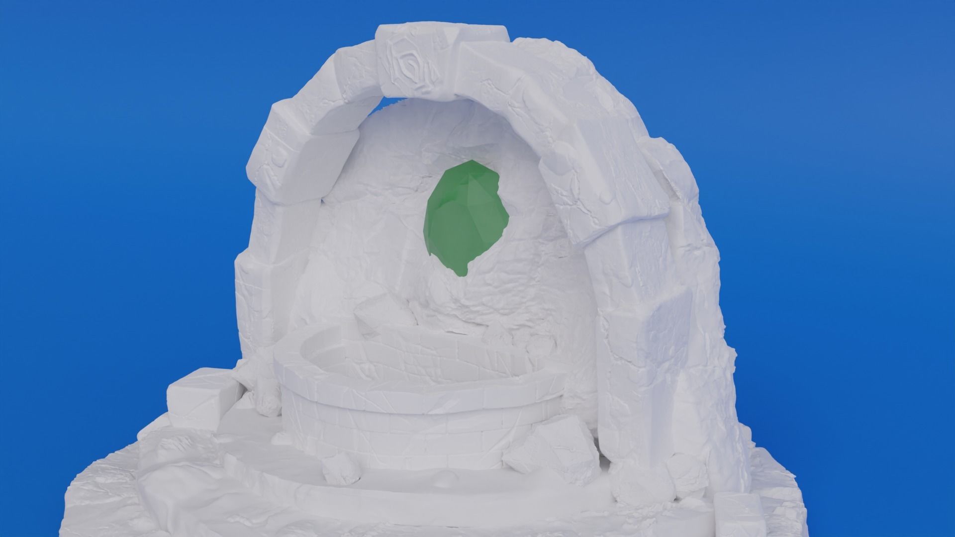 FOUNTAIN OF THE GREAT EMERALD FOR ROLE PLAYING GAMES 3D print model_4