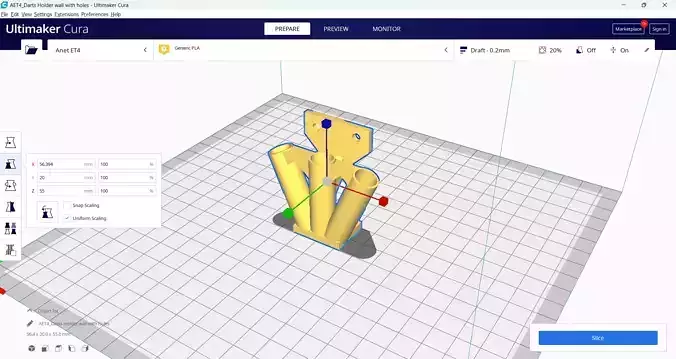 Darts holder for wall - stl file