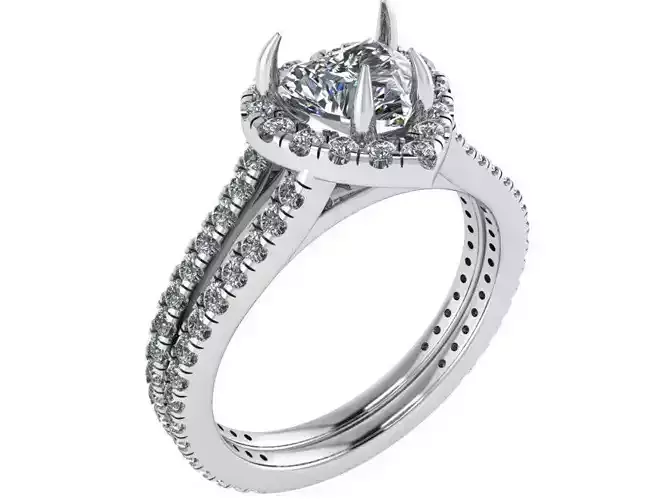 Heart Halo Ring 2685