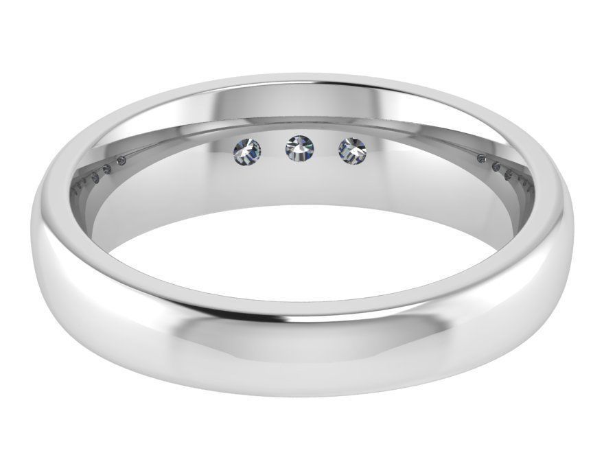 Channel Setting Band Ring 2686 3D print model_3