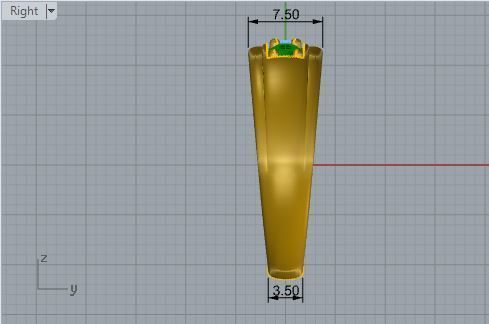 Channel Setting Band Ring 2686 3D print model_6