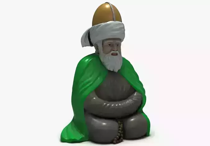 3D Models Turkish Old Man Sculpture
