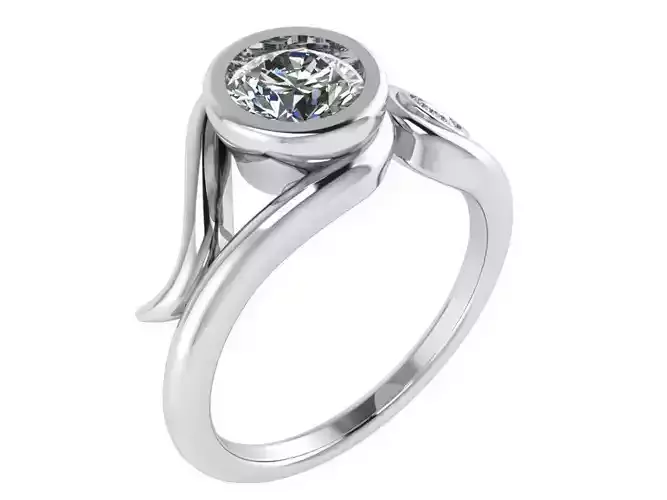 Round Bezel Ring 2689