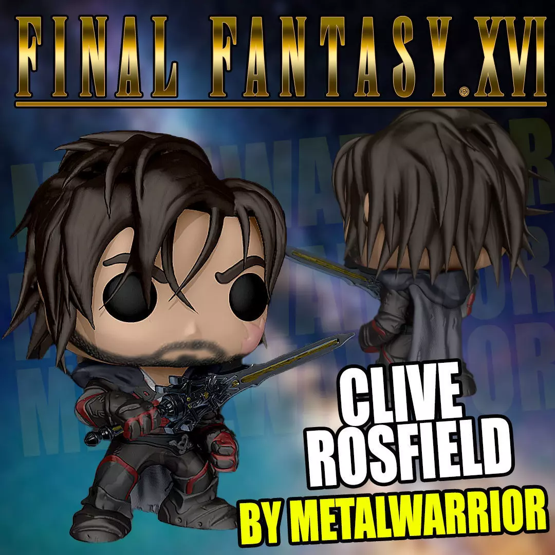 FINAL FANTASY XVI - CLIVE ROSFIELD FUNKO POP 3D print model