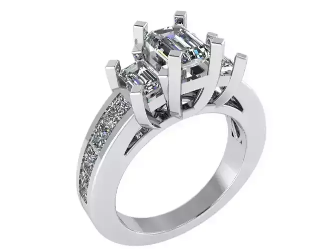 Emerald Basket Ring 2691