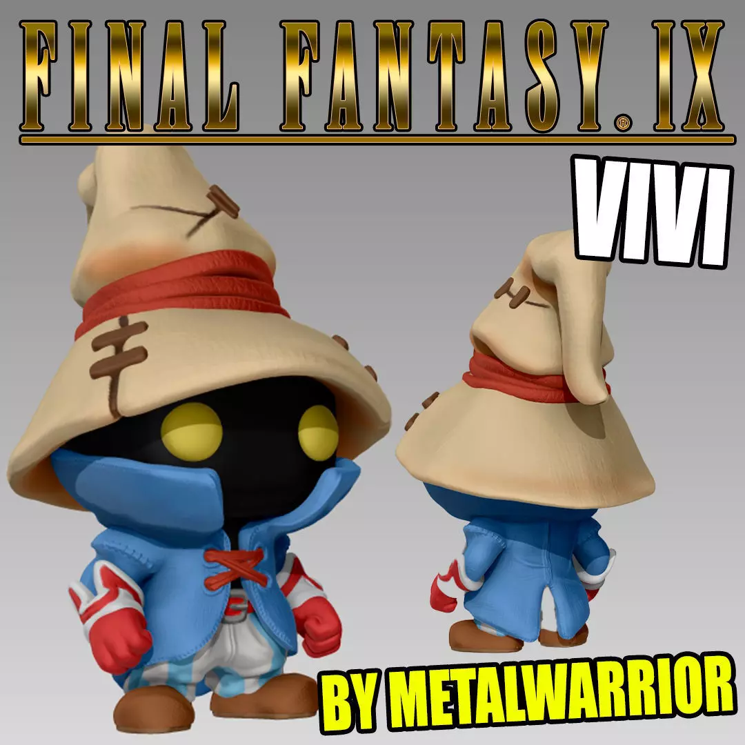 FINAL FANTASY IX - VIVI BLACK MAGE - FUNKO POP 3D model 3D
