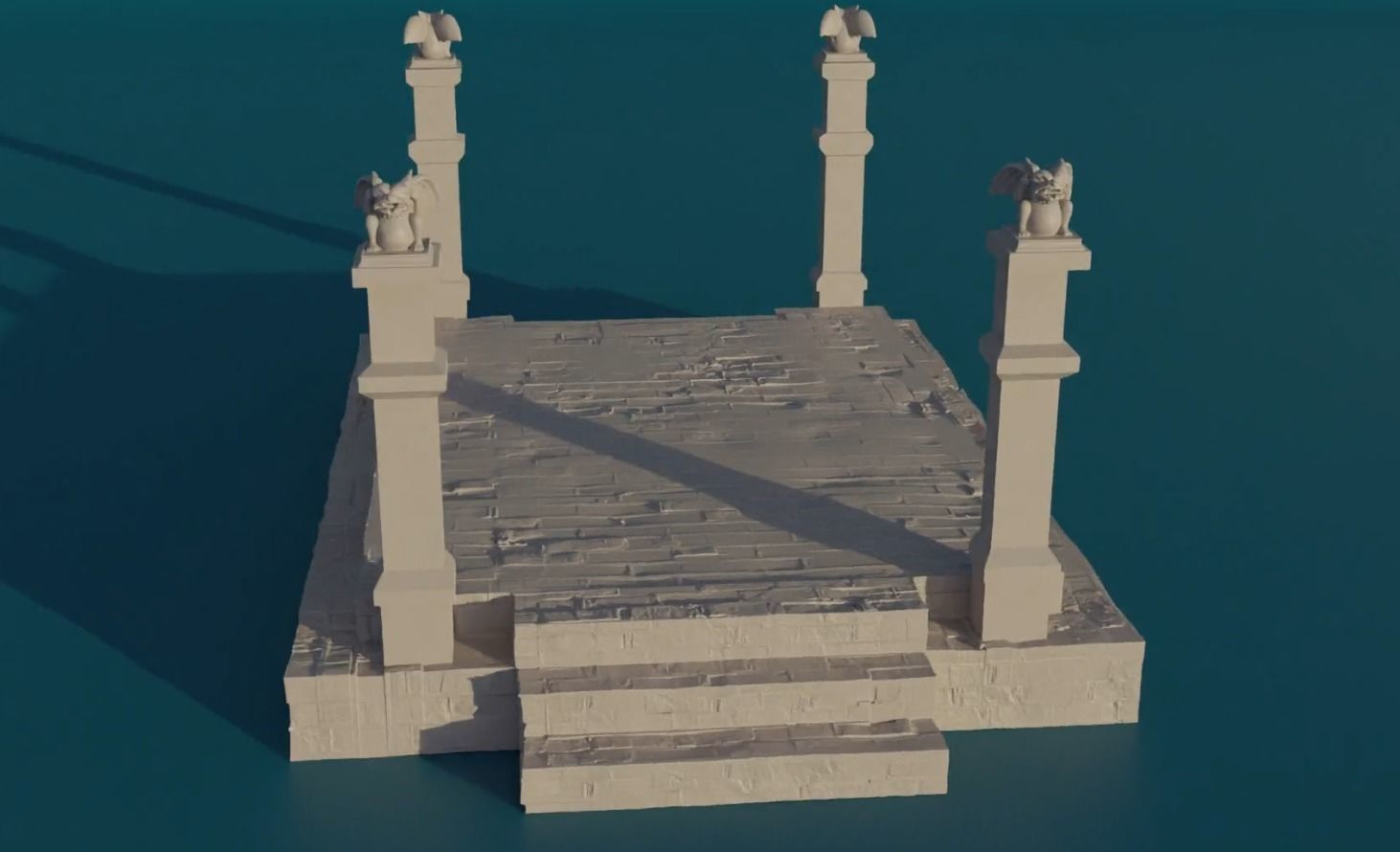 MAUSOLEUM WITH MOVABLE ROOF FOR ROLE-PLAYING GAMES 3D print model_3