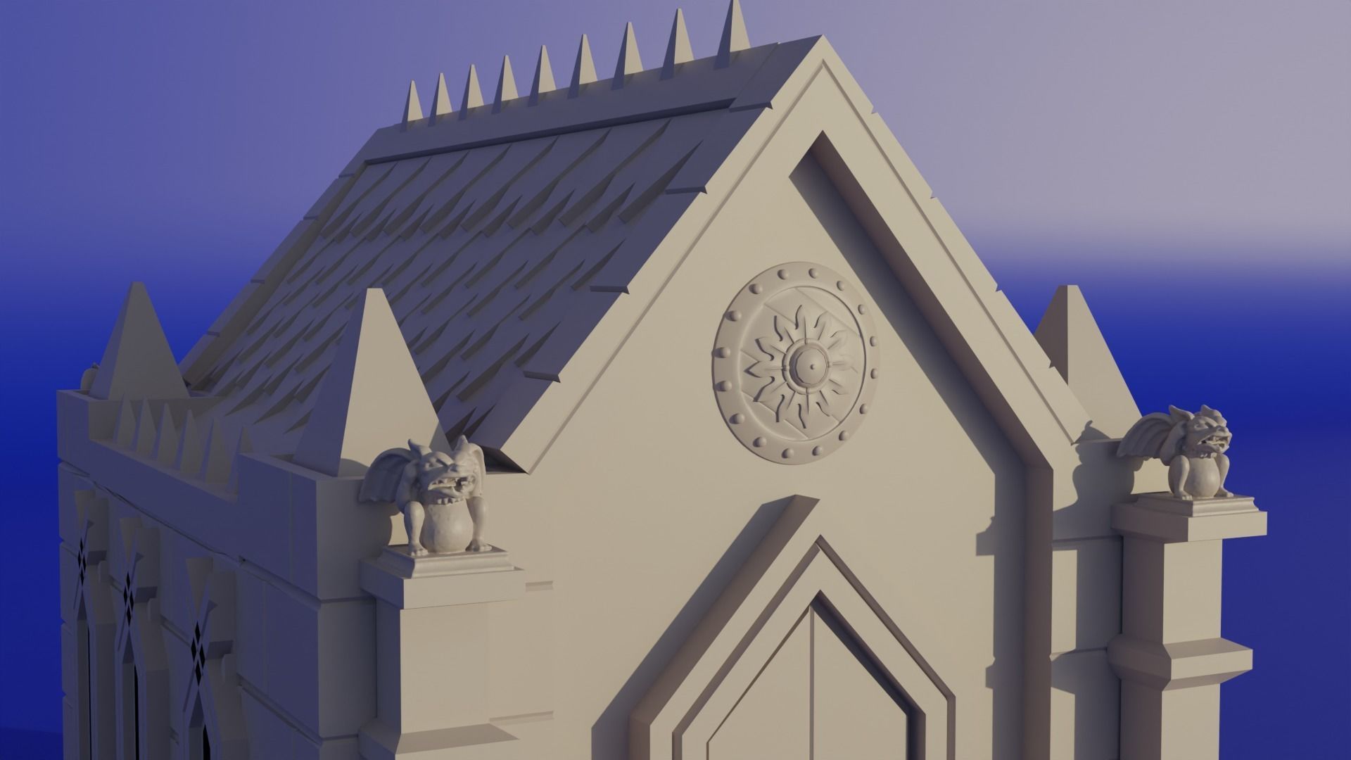 MAUSOLEUM WITH MOVABLE ROOF FOR ROLE-PLAYING GAMES 3D print model_1