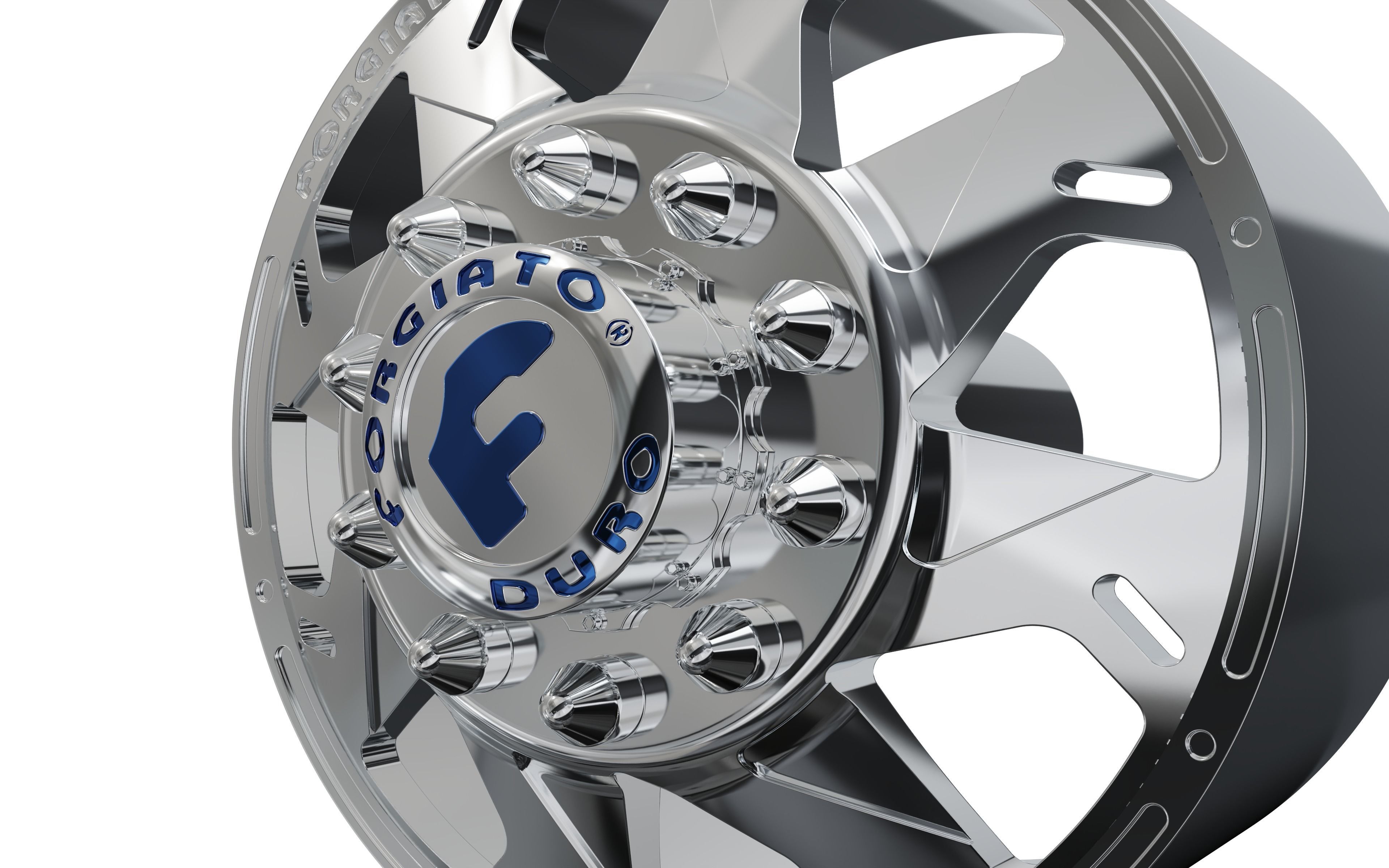 FRONT forgiato Forata DURO DUALLY WHEEL 3D print model_8