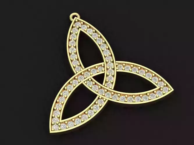 Triquetra Pendant -Trinity Knot 3D print model
