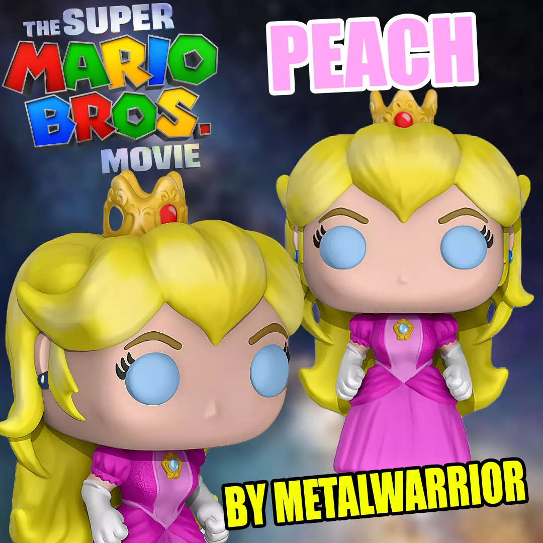 SUPER MARIO BROS - PRINCESS PEACH FUNKO POP 3D print model