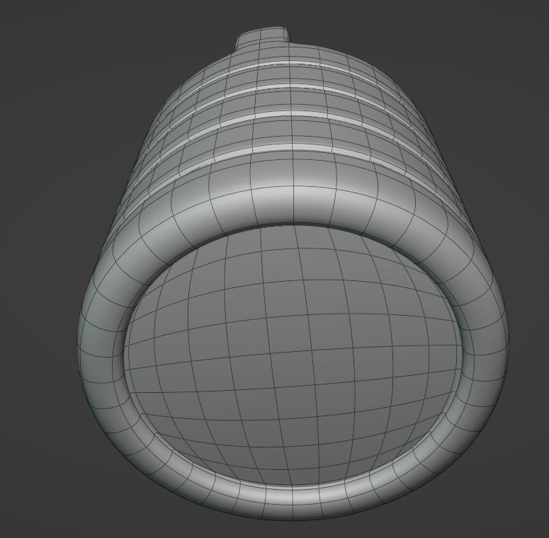 water tank 1000L Low-poly 3D model_10