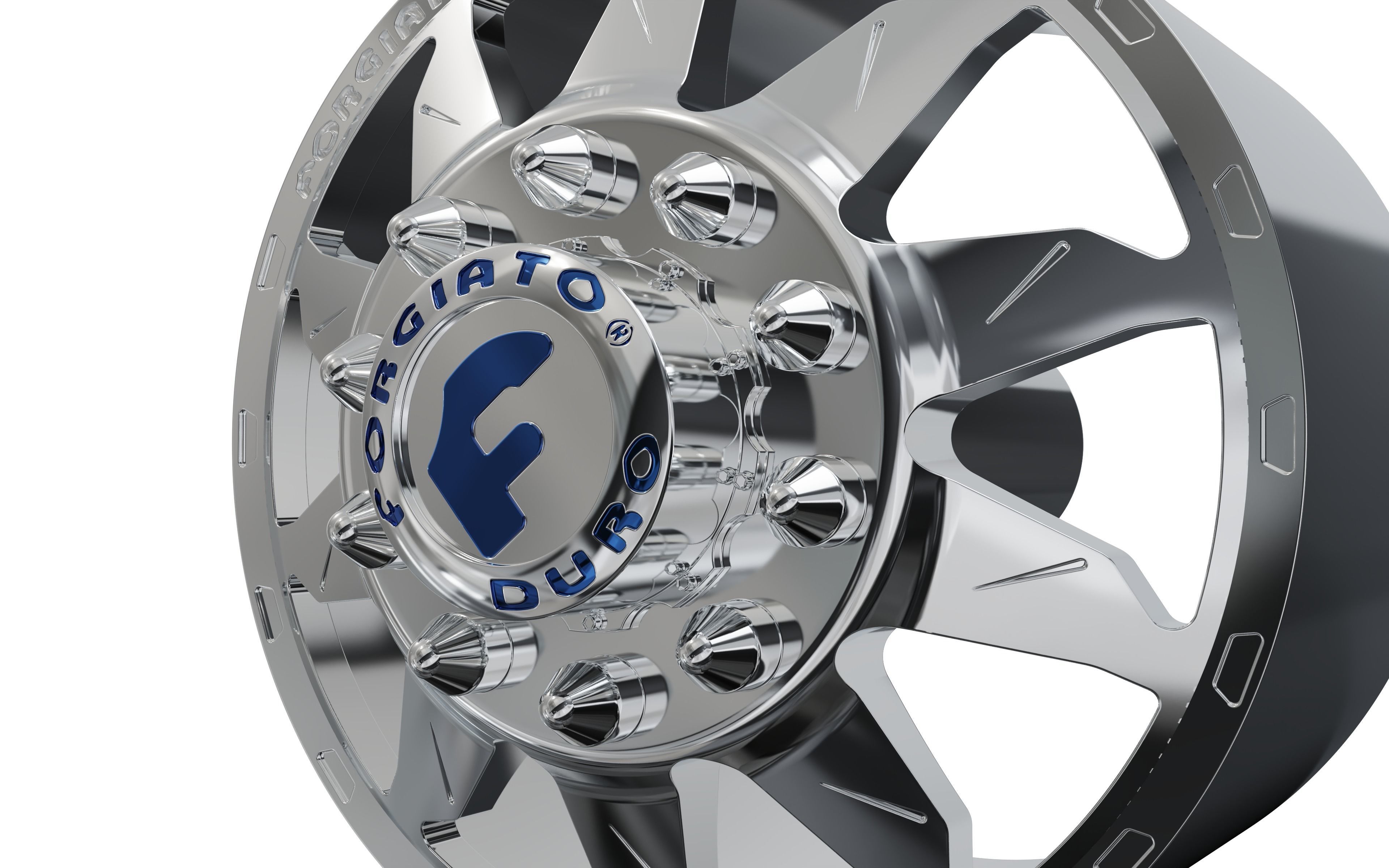 FRONT forgiato Montagna DURO DUALLY WHEEL 3D print model_8