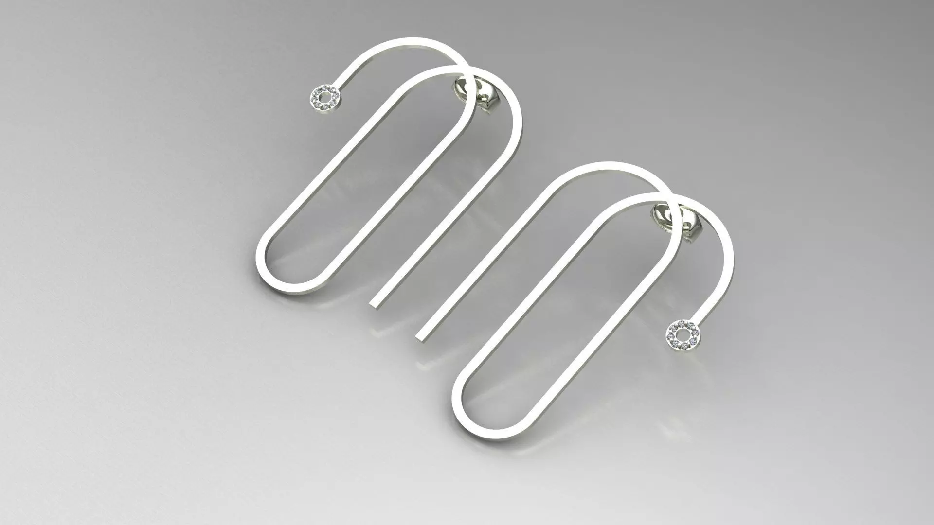 Earrings 3D print model_0
