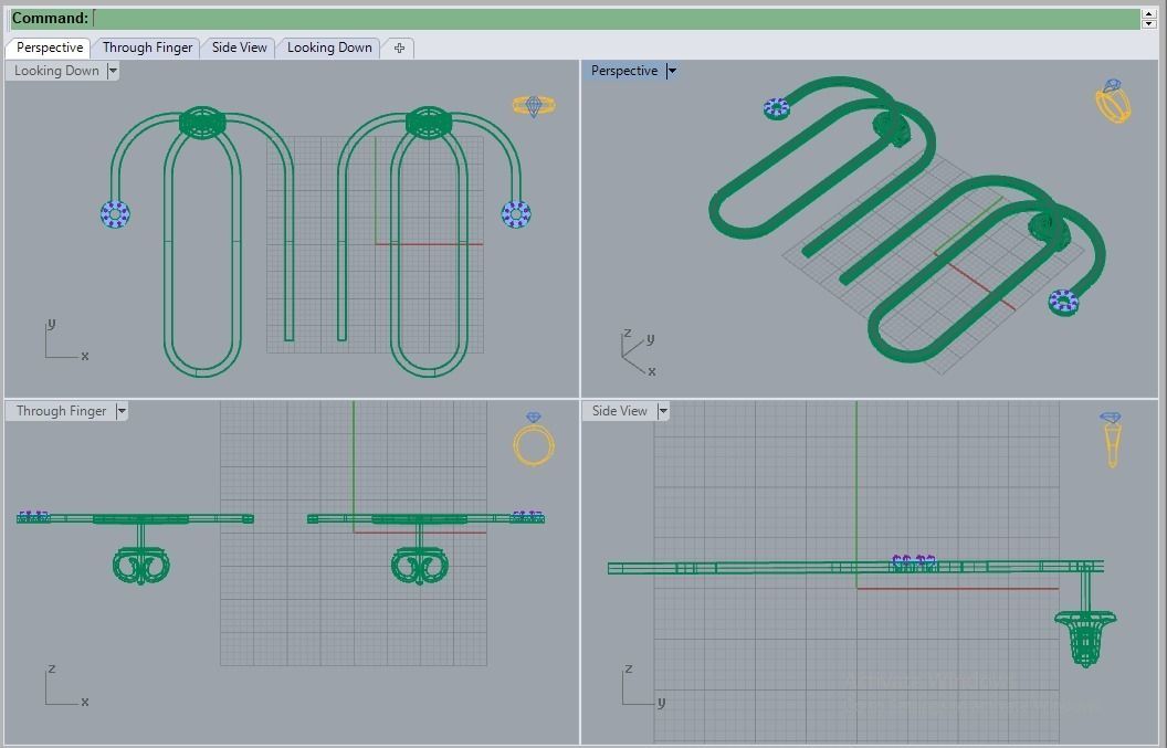 Earrings 3D print model_2