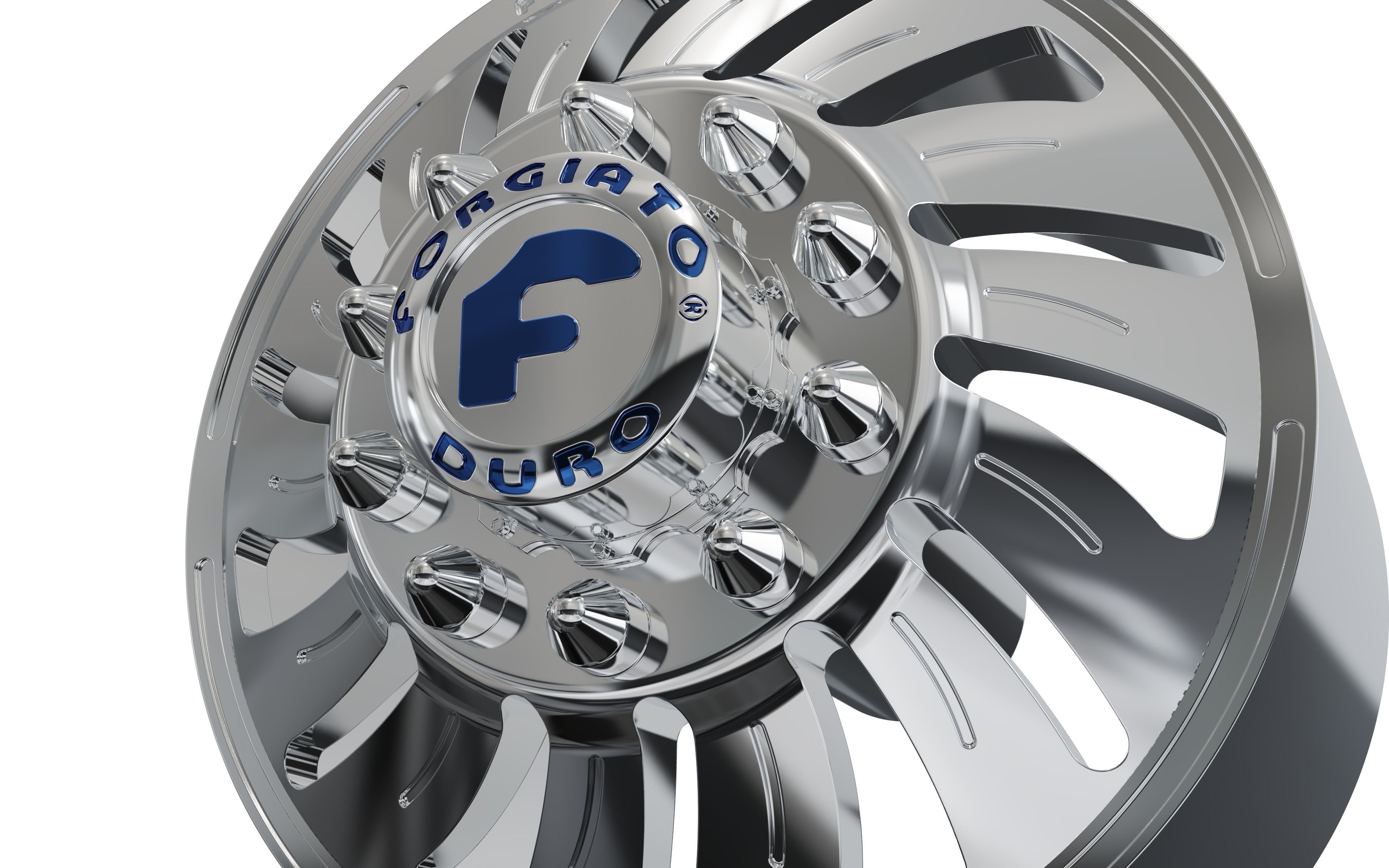 FRONT forgiato Turbinata DURO DUALLY WHEEL 3D print model_7