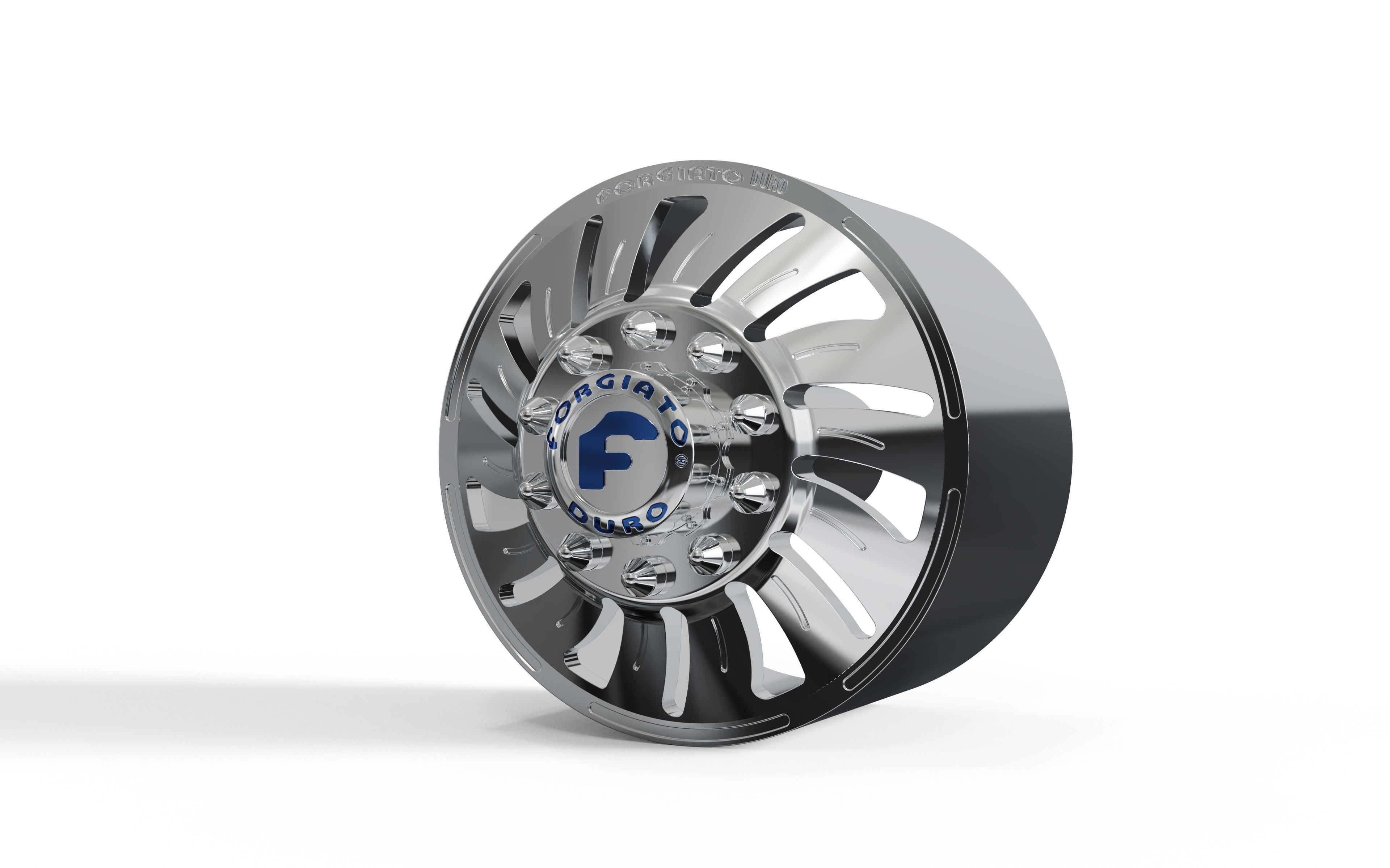 FRONT forgiato Turbinata DURO DUALLY WHEEL 3D print model_1