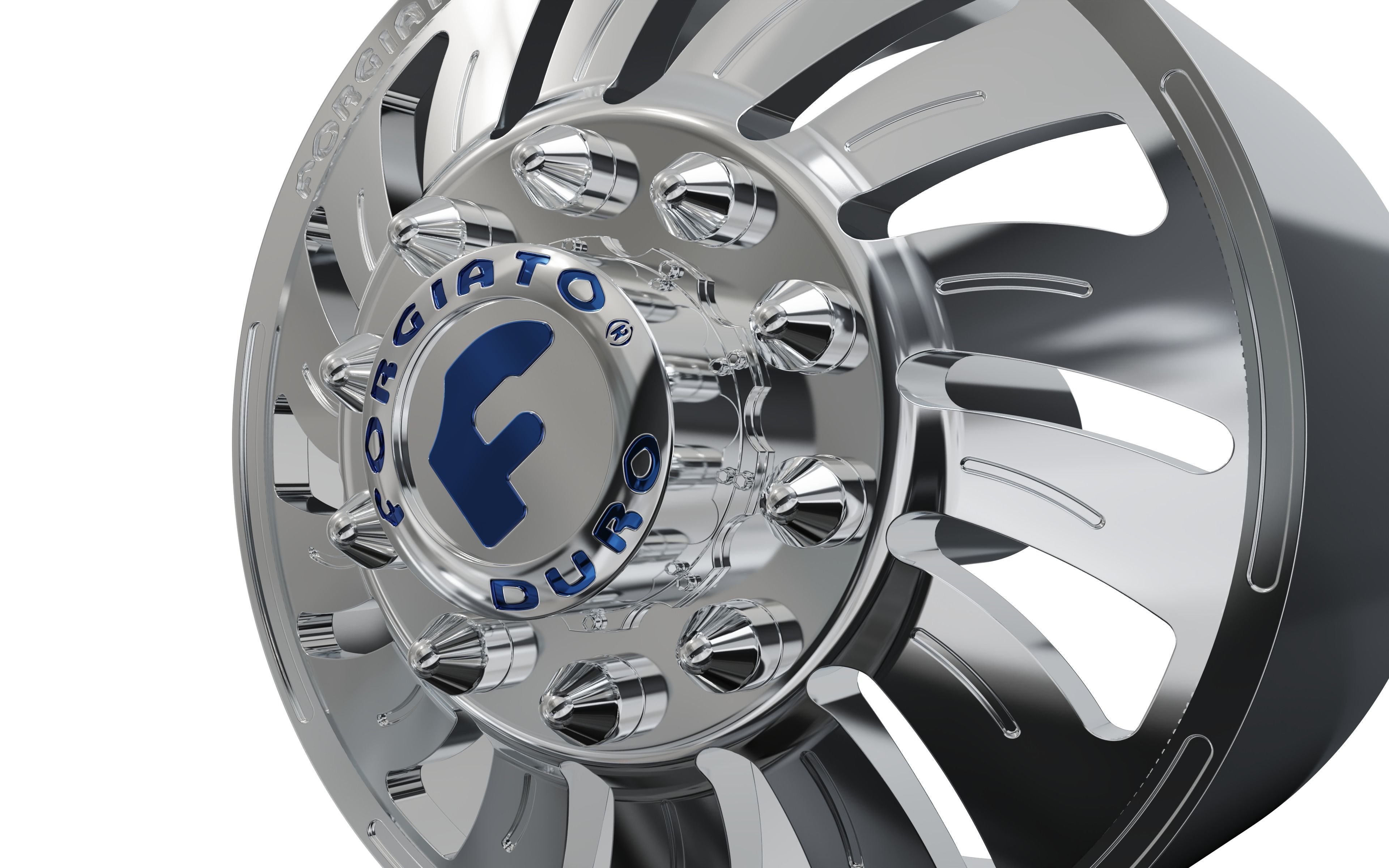 FRONT forgiato Turbinata DURO DUALLY WHEEL 3D print model_8