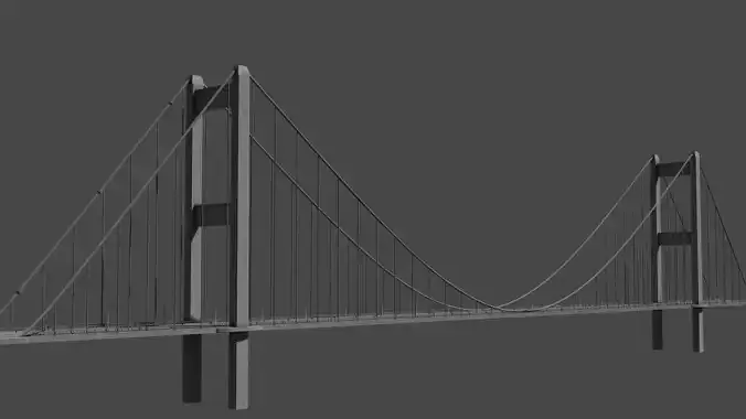 Istanbul Bridge 3D model