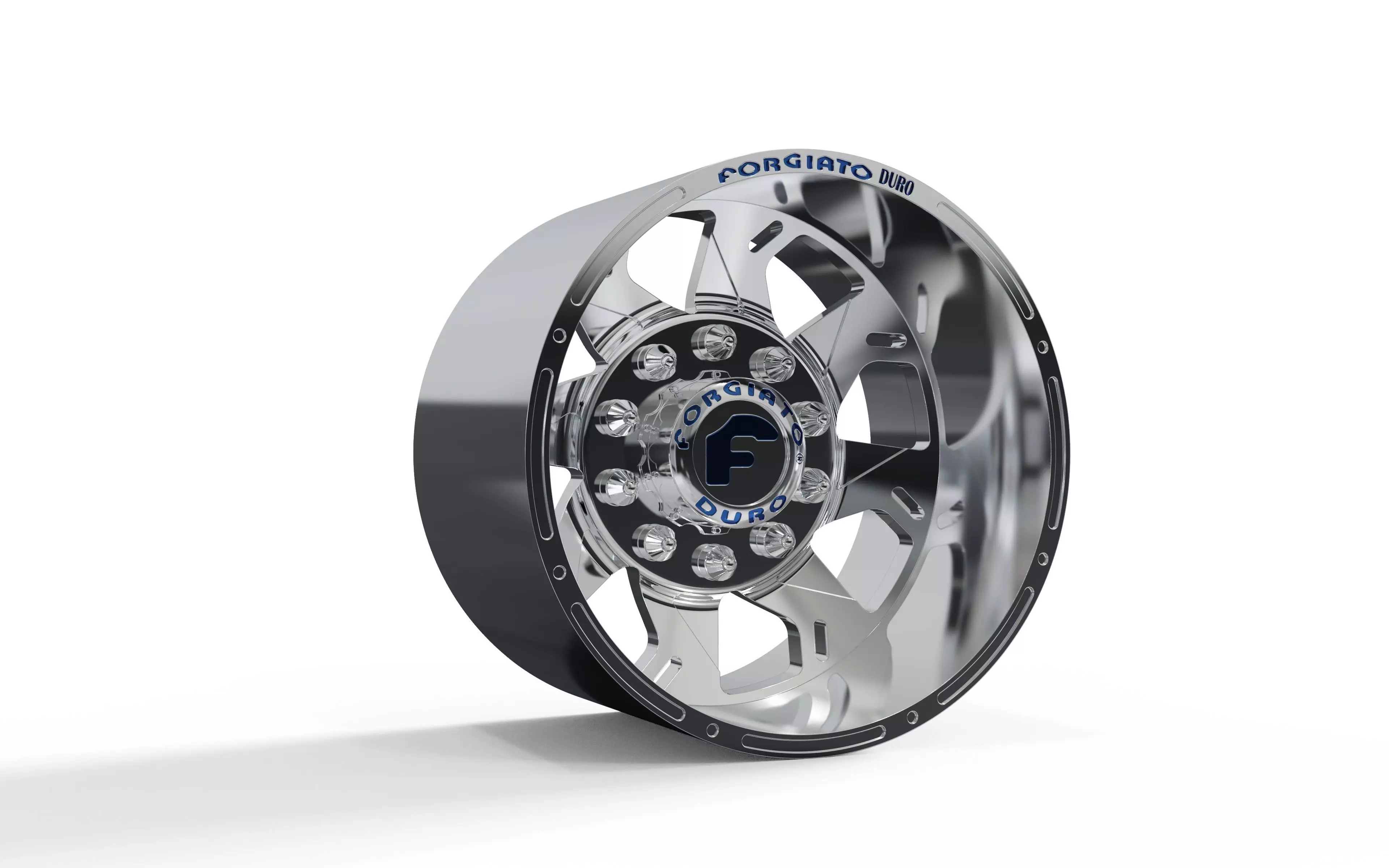 REAR forgiato Forata DURO DUALLY WHEEL Free 3D print model_0