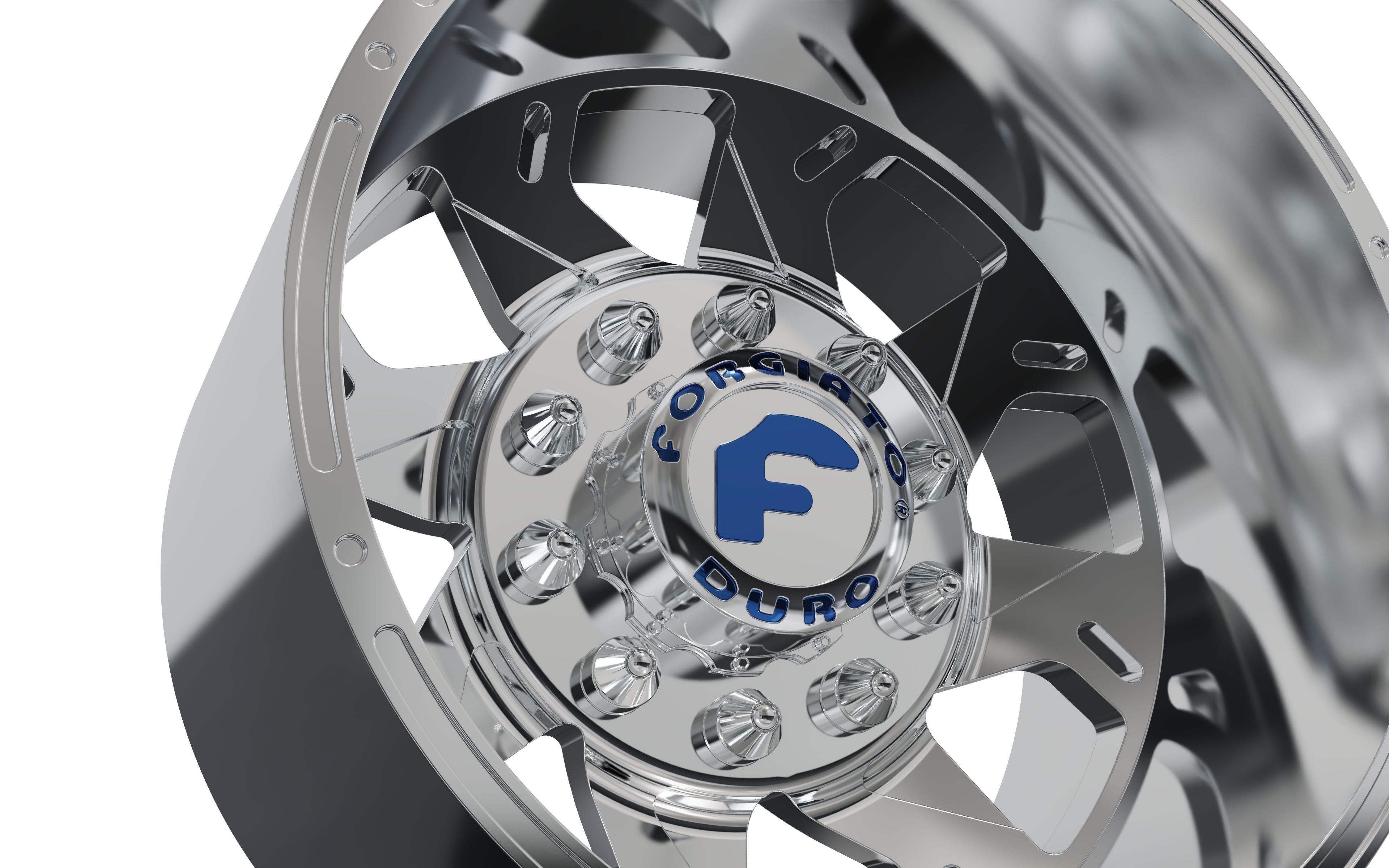REAR forgiato Forata DURO DUALLY WHEEL Free 3D print model_6