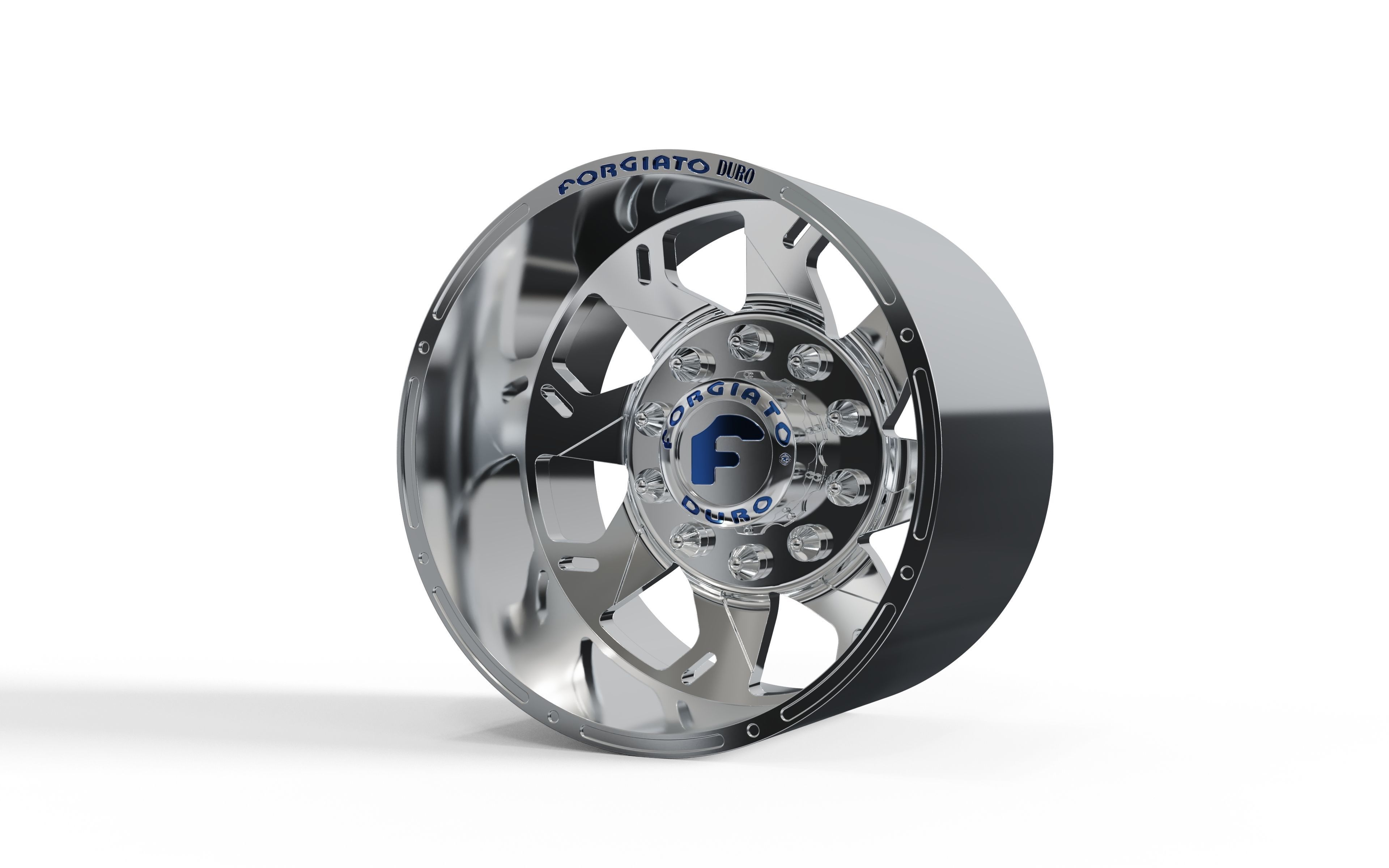 REAR forgiato Forata DURO DUALLY WHEEL Free 3D print model_1