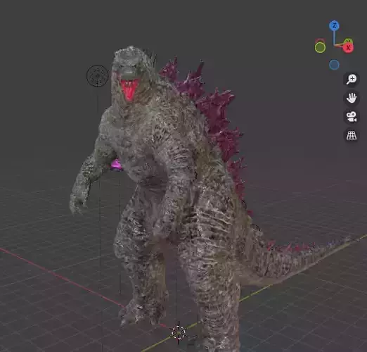 Evolved Godzilla X Kong the new empire 2024 Free 3D model