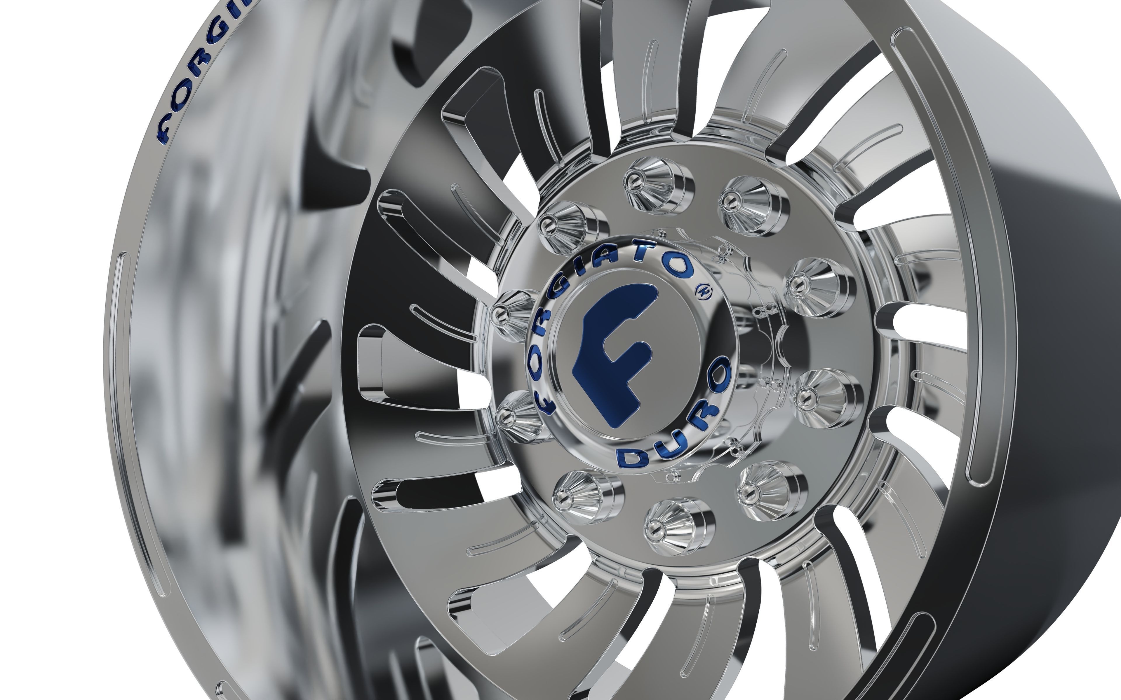 REAR forgiato Turbinata DURO DUALLY WHEEL 3D print model_8