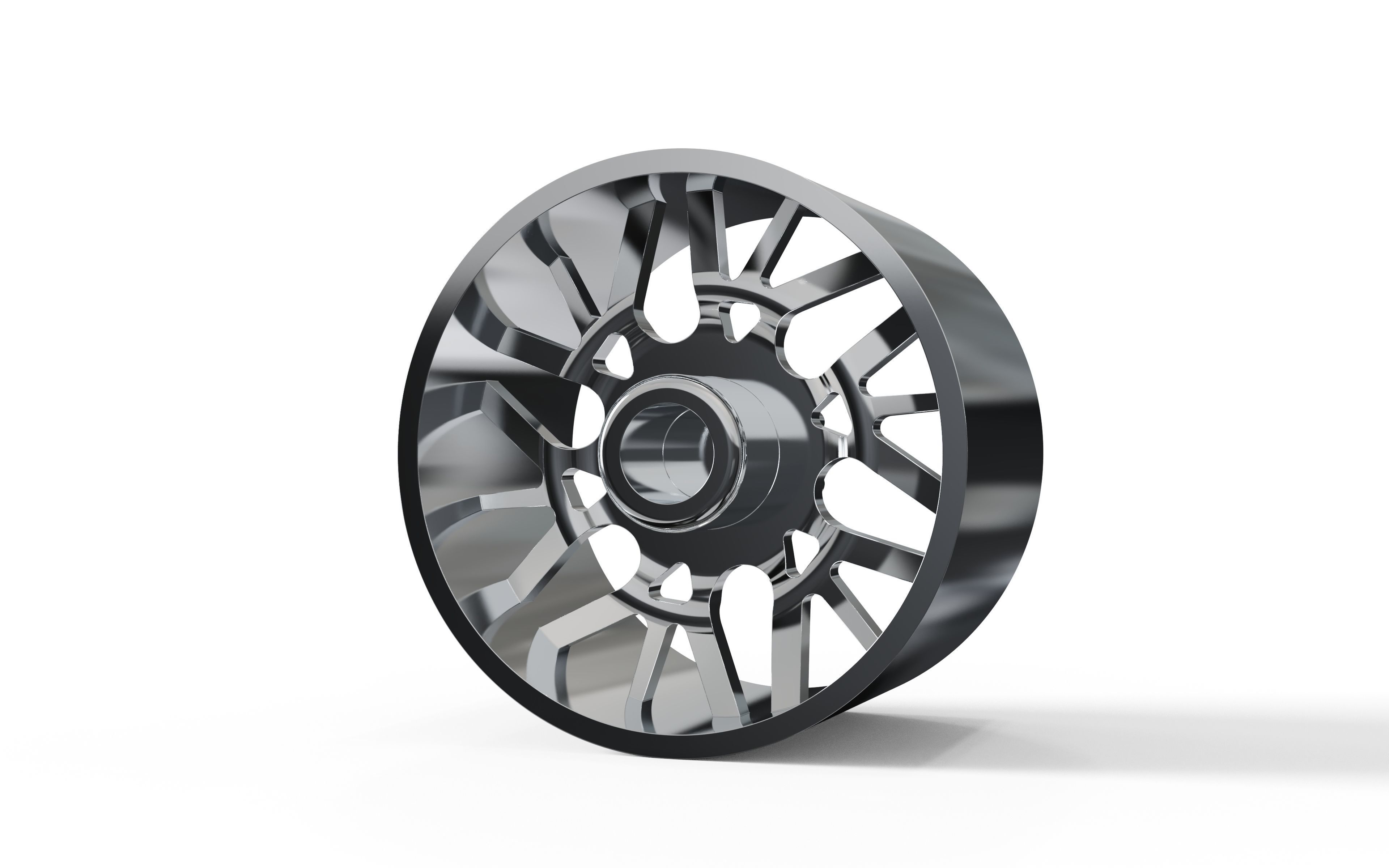 REAR forgiato Twisted Maglia-D DURO DUALLY WHEEL 3D print model_2