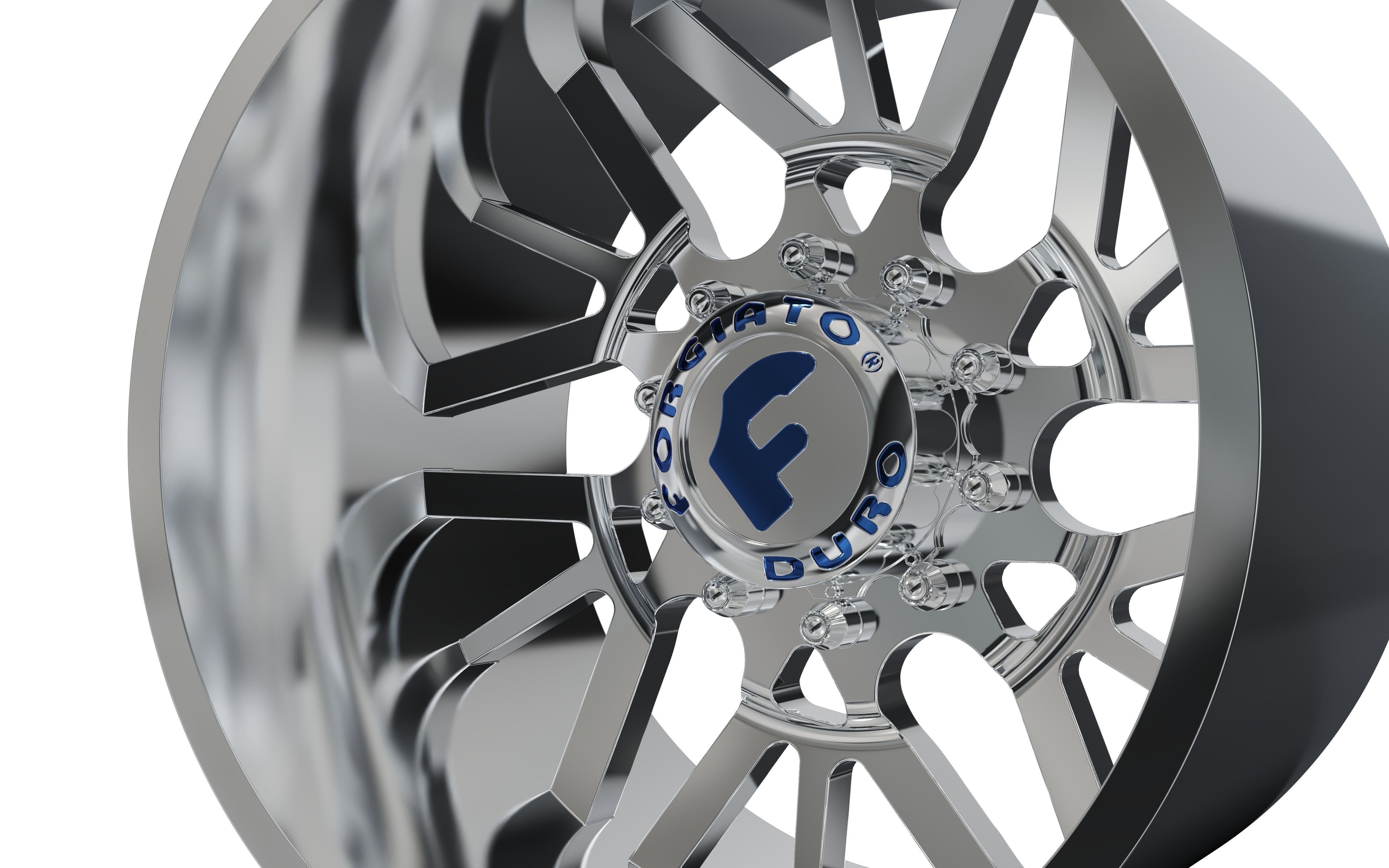 REAR forgiato Twisted Maglia-D DURO DUALLY WHEEL 3D print model_8