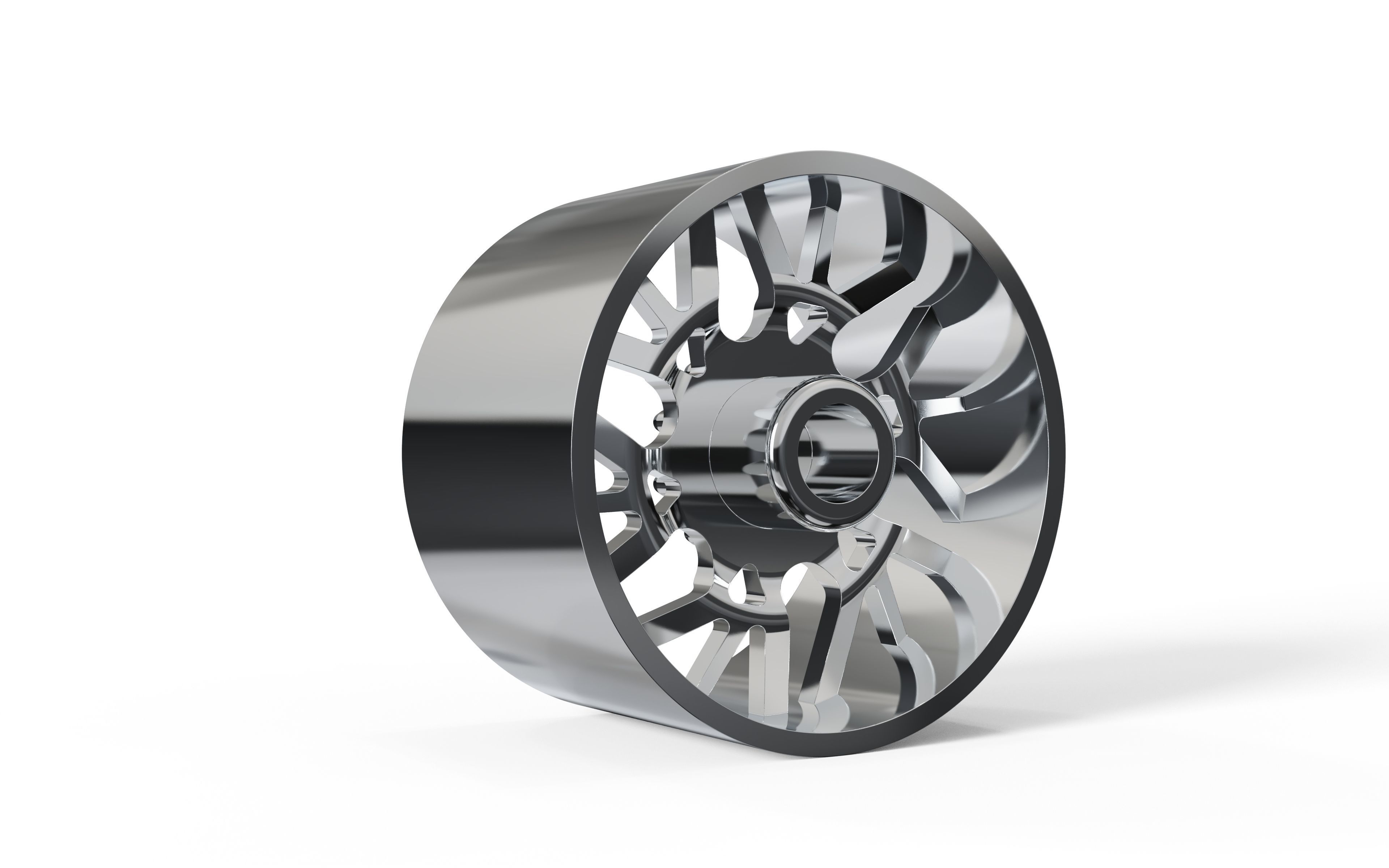 REAR forgiato Twisted Maglia-D DURO DUALLY WHEEL 3D print model_3