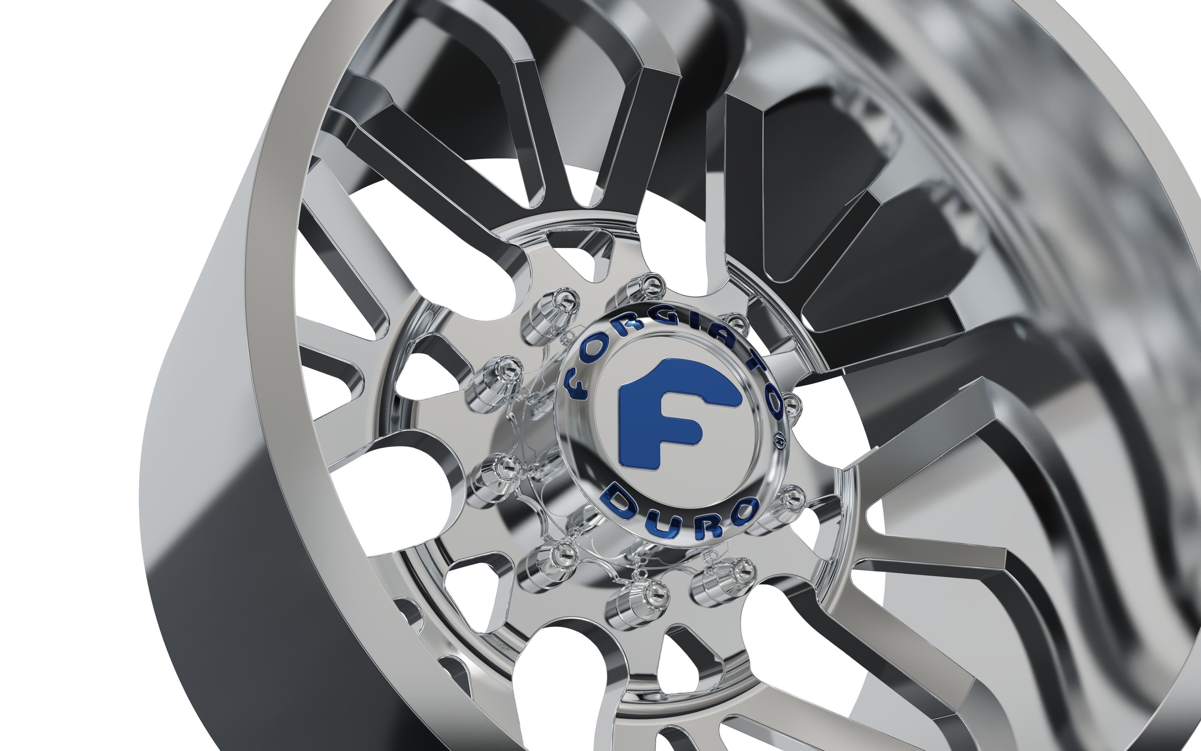 REAR forgiato Twisted Maglia-D DURO DUALLY WHEEL 3D print model_6