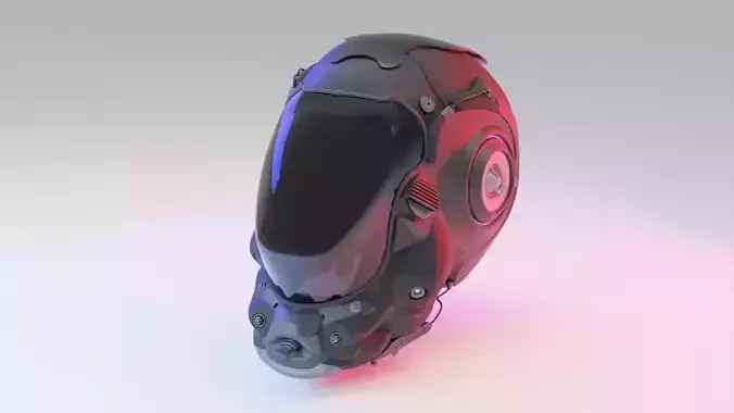 Military SCI-FI Helmet 3D model