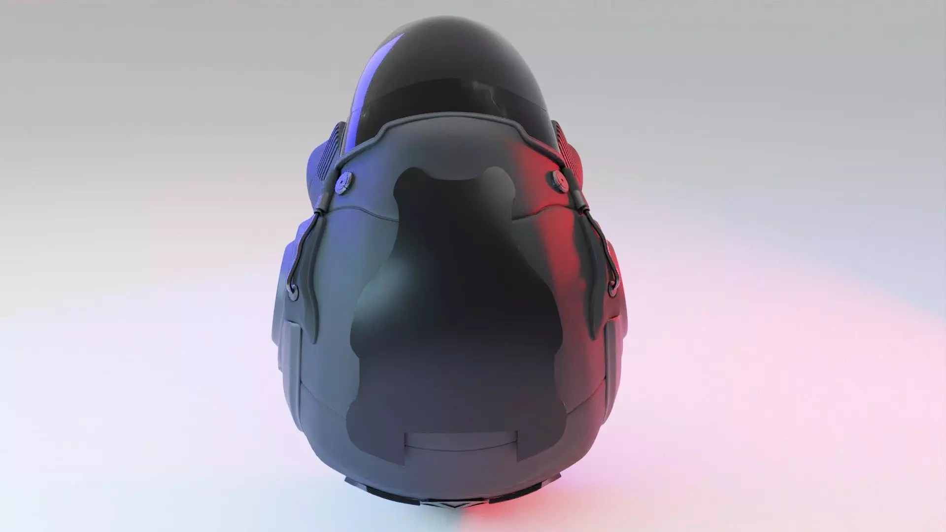 Military SCI-FI Helmet 3D model_4