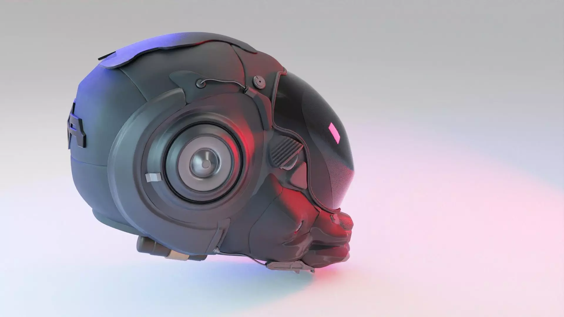 Military SCI-FI Helmet 3D model_3