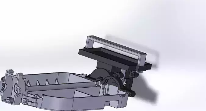 TT01 High Mount Battery Tray With Shock Tower 3D print model