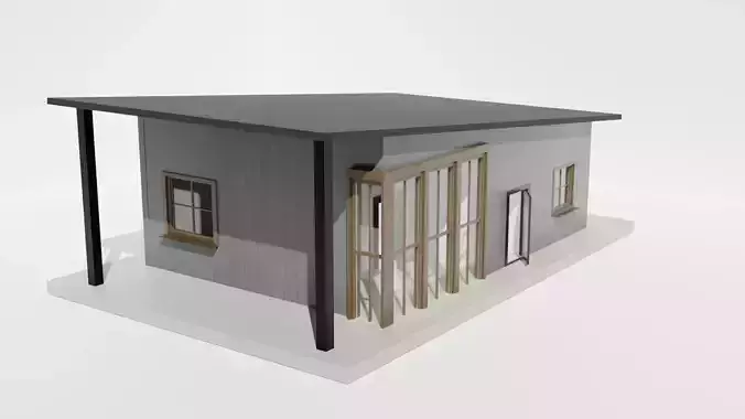 Small one-story house