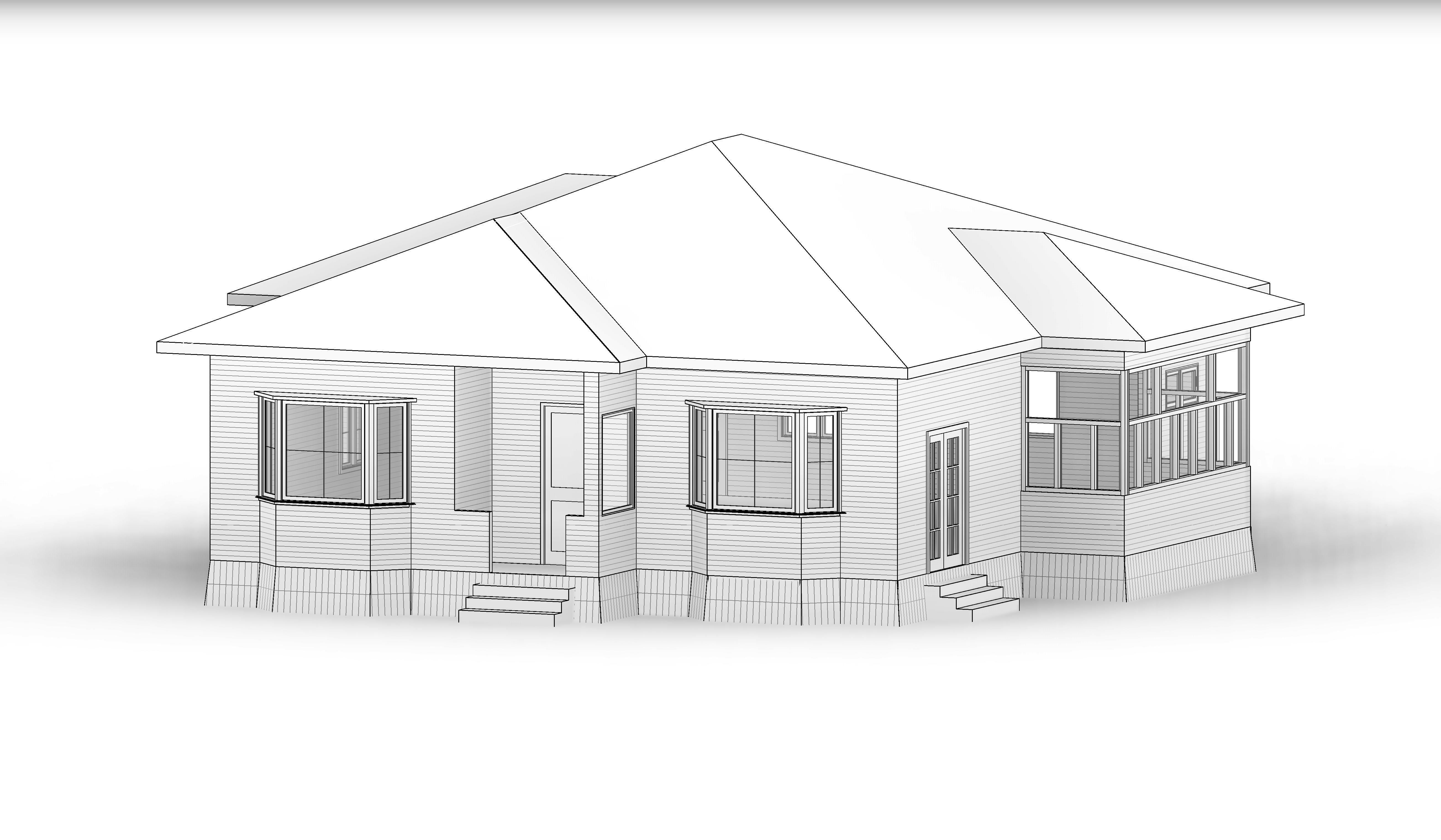 Residential HOUSE  3D model_7