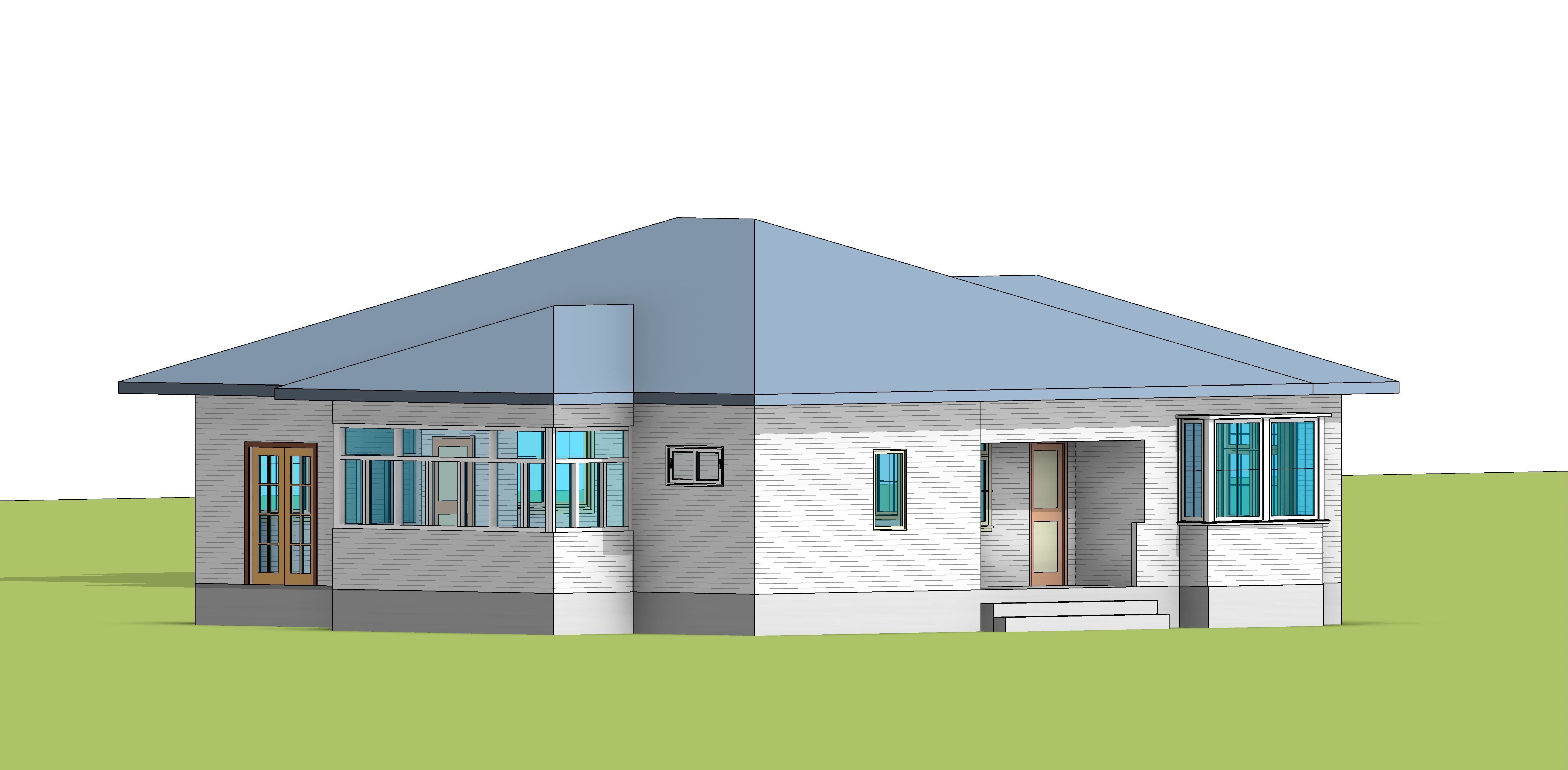 Residential HOUSE  3D model_11