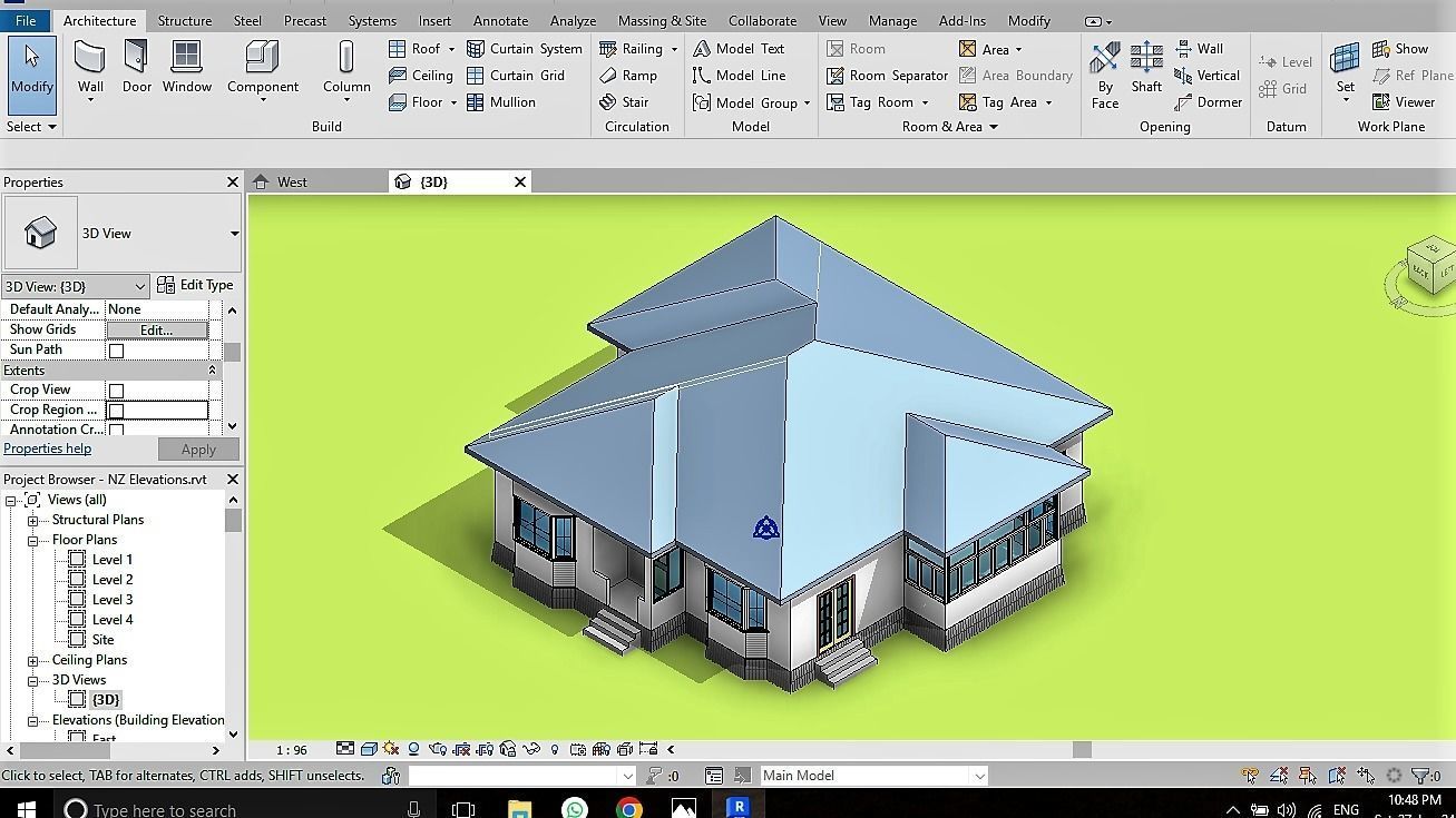 Residential HOUSE  3D model_2