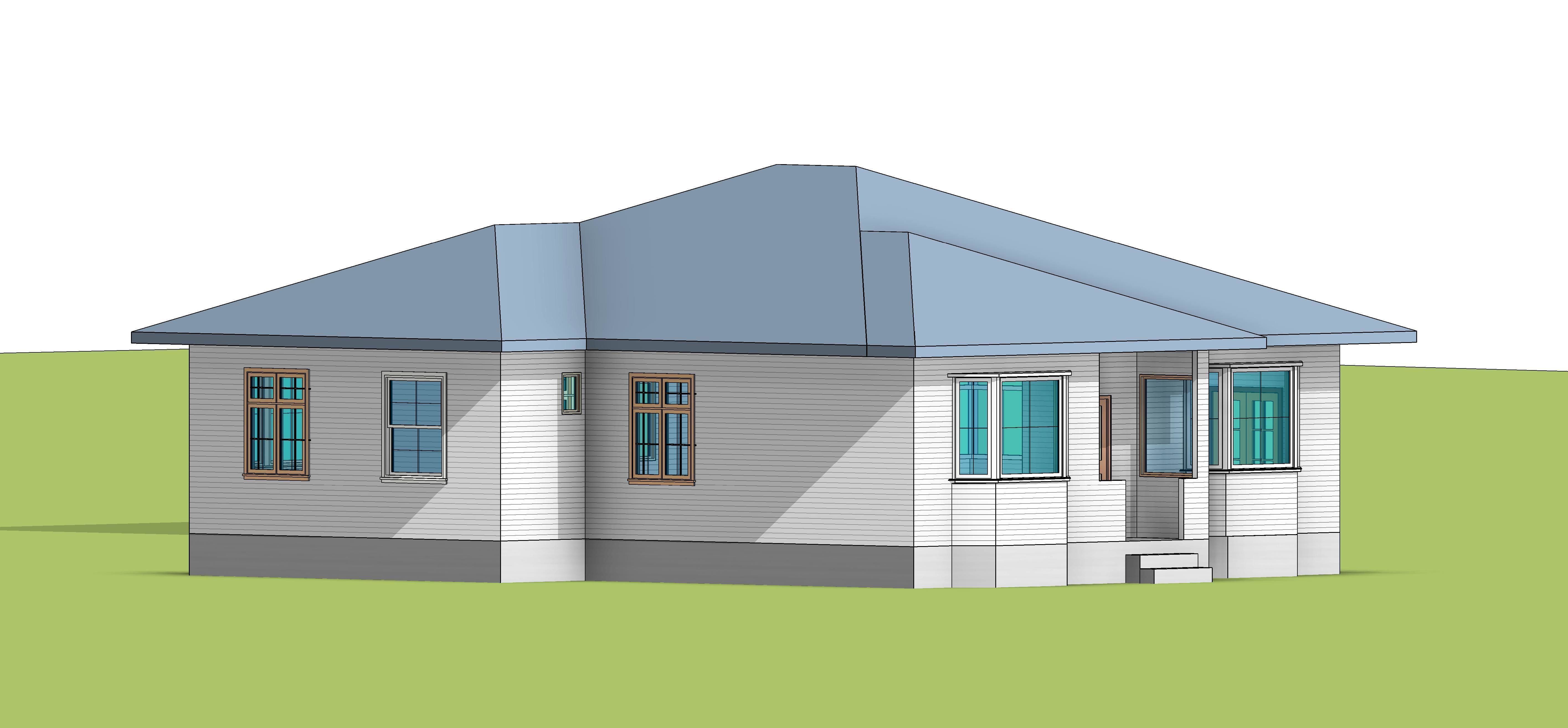 Residential HOUSE  3D model_3